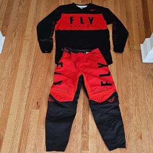 FLY Racing Men's Red and Black Racing Suit